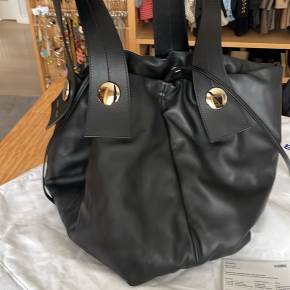 Proenza black puffy Tobo used once. Lining is stained with some pen marks - Picture 2 of 9